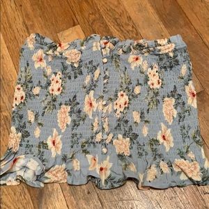 Floral tube top